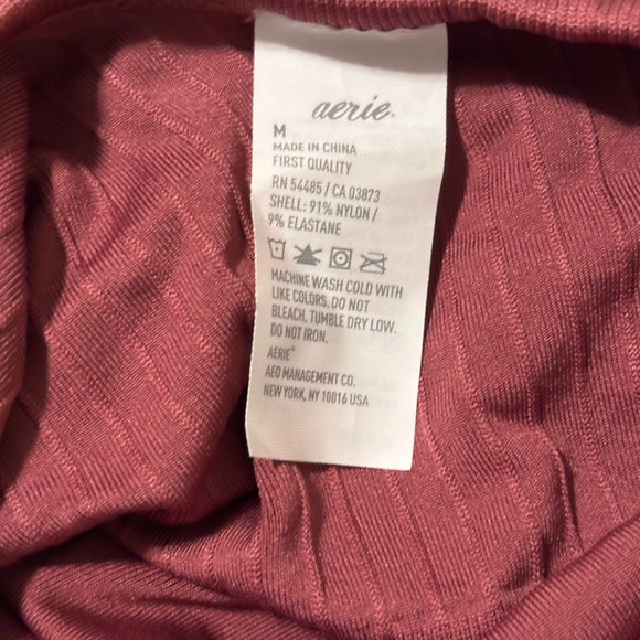 Aerie Ribbed Burgundy Top - Picture 4 of 4